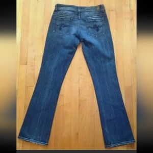 Women's Guess Jeans Size 30 Stretch Dark Blue Denim Classic Rise